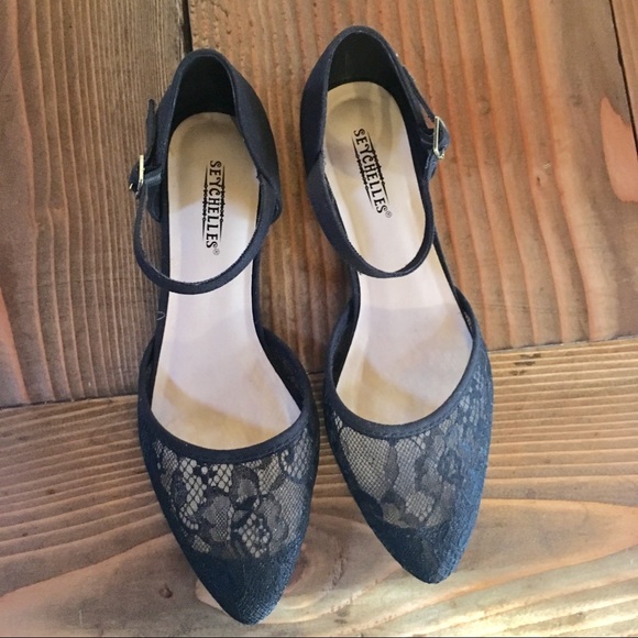 seychelles ankle strap flats